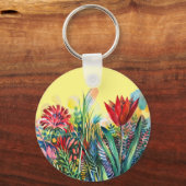 Tulp tuinmagneet sleutelhanger (Voorkant)