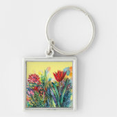 Tulp tuinmagneten sleutelhanger (Voorkant)