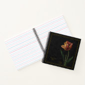 Tulp (Tulipa culta) Zwarte Notitieboek (Binnen)