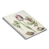 Tulp, twee takken van Myrtle Briefkaart Notitieboek (Rechterzijde)