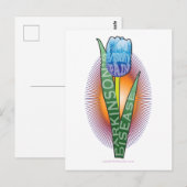 Tulp van de ziekte van Pakinsons Briefkaart (Voorkant / Achterkant)