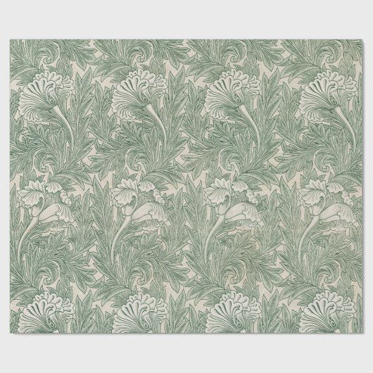 Tulp van William Morris,  Bloemenkunst Cadeaupapier (Vlak)