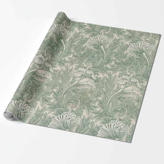 Tulp van William Morris,  Bloemenkunst Cadeaupapier (Uitgerold)