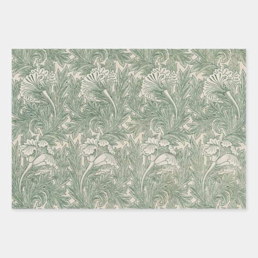 Tulp van William Morris,  Bloemenkunst Inpakpapier Vel (Voorkant 3)