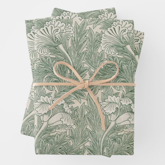 Tulp van William Morris, Bloemenkunst Inpakpapier Vel (In situ)