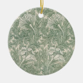 Tulp van William Morris,  Bloemenkunst Keramisch Ornament (Voorkant)