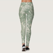 Tulp van William Morris, Bloemenkunst Leggings (Achterkant)
