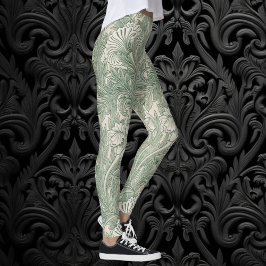 Tulp van William Morris, Bloemenkunst Leggings