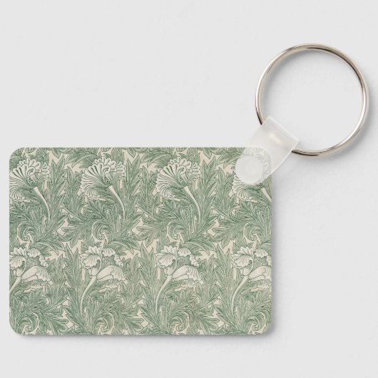 Tulp van William Morris,  Bloemenkunst Sleutelhanger (Voorkant)