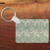 Tulp van William Morris,  Bloemenkunst Sleutelhanger (Achterkant)