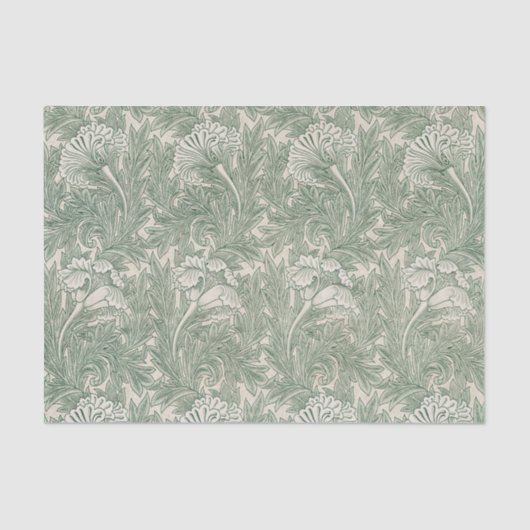 Tulp van William Morris,  Bloemenkunst Tissuepapier (Voorkant)