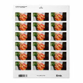 Tulp van zijde etiket (Full Sheet)