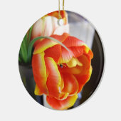 Tulp van zijde keramisch ornament (Links)