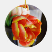 Tulp van zijde keramisch ornament (Achterkant)