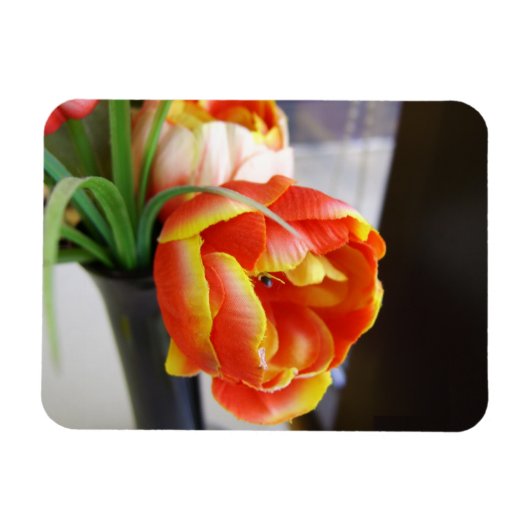 Tulp van zijde magneet (Horizontaal)
