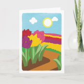 Tulp veld blanco kaart (Voorkant)