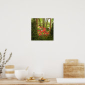 Tulp vensterafdruk poster (Keuken)