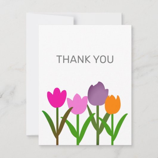Tulp ventilator Dank u wel notitiekaarten Notitiekaartje (Voorkant)