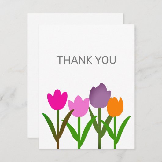 Tulp ventilator Dank u wel notitiekaarten Notitiekaartje (Voorkant / Achterkant)