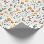 Tulp verjaardagscadeau inpakpapier voor haar (Hoek)