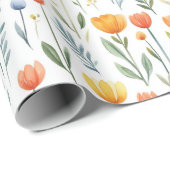 Tulp verjaardagscadeau inpakpapier voor haar (Rol Hoek)