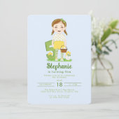 Tulp verjaardagsuitnodiging kaart (Staand voorkant)