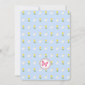 Tulp verjaardagsuitnodiging kaart (Achterkant)