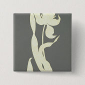 Tulp Vierkante Button 5,1 Cm (Voorkant)