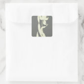 Tulp Vierkante Sticker (Tas)