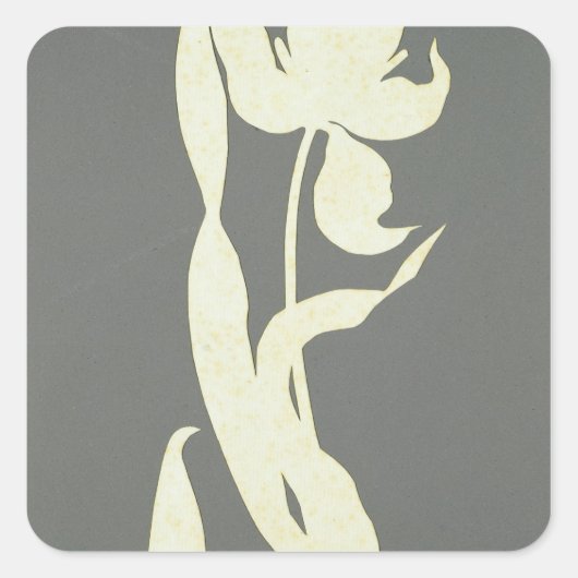 Tulp Vierkante Sticker (Voorkant)