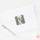 Tulp Vierkante Sticker (Envelop)