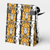 Tulp vochtige gele witte gevlekte doos met cadeaut bedankdoosjes (Achterkant)