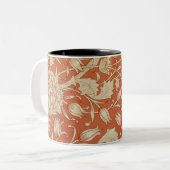 Tulp wallpapier, 1875 tweekleurige koffiemok (Voorkant links)