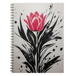 Tulp - Watercolor bloemen Notitieboek