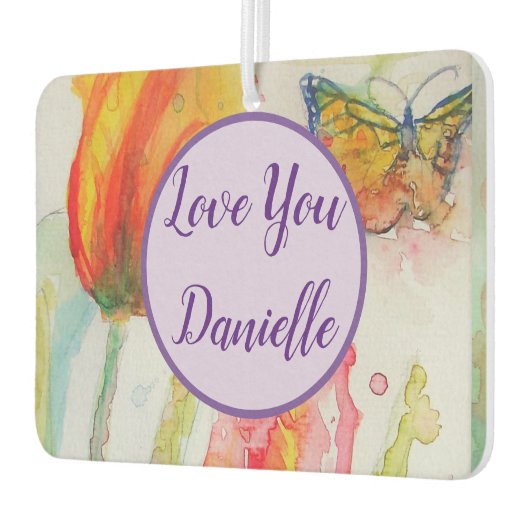 Tulp Waterverf, bloem, auto, zoetstof Luchtverfrisser (Links)