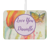 Tulp Waterverf, bloem, auto, zoetstof Luchtverfrisser (Voorkant)