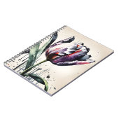 Tulp - Waterverf bloemen Notitieboek (Linkerzijde)