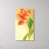 tulp Waterverf kantelen links Canvas Afdruk (Voorkant)