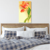tulp Waterverf kantelen links Canvas Afdruk (Insitu (Slaapkamer))