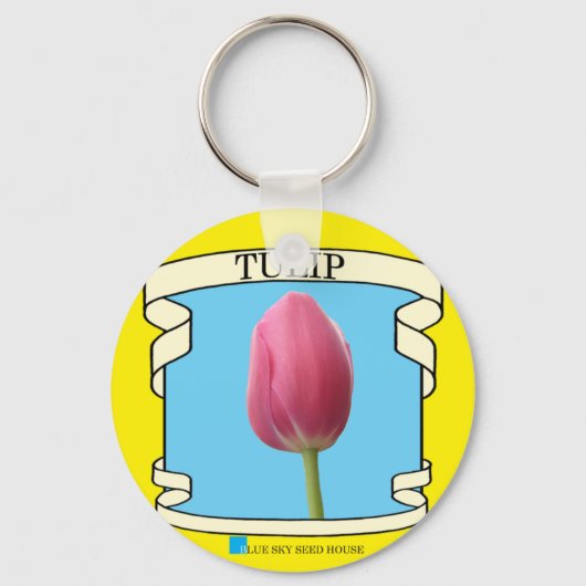 Tulp Zaad Pakket Sleutelhanger (Voorkant)