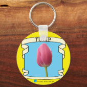 Tulp Zaad Pakket Sleutelhanger (Voorkant)