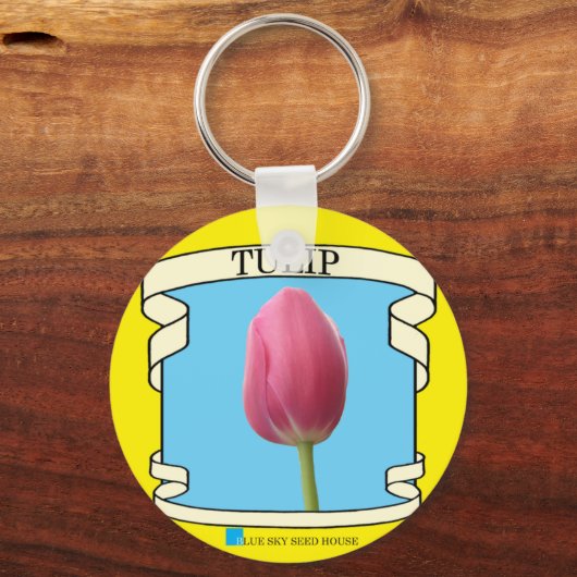 Tulp Zaad Pakket Sleutelhanger (Voorkant)