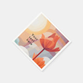 Tulp Zon Servet (Hoek)