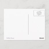 Tulp zwart-wit briefkaart (Achterkant)