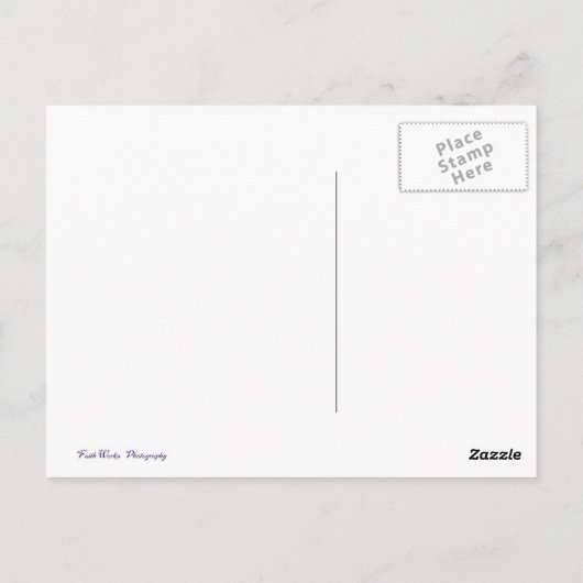 Tulp zwart-wit briefkaart (Achterkant)