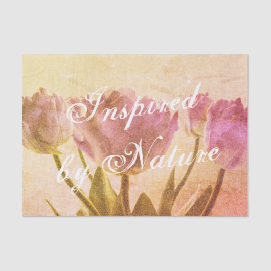  tulpbloem, aangepast ontkoppelingspakken tissuepapier (Voorkant)