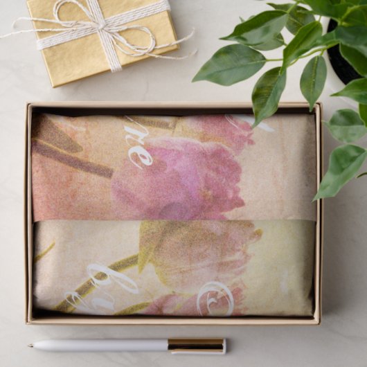  tulpbloem, aangepast ontkoppelingspakken tissuepapier (Geschenk)