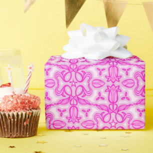 Tulpbloem roze cadeaupapier