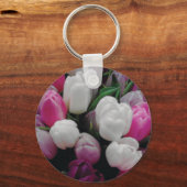 Tulpbloemen, aangepaste foto-sleutelhanger voor bl sleutelhanger (Voorkant)