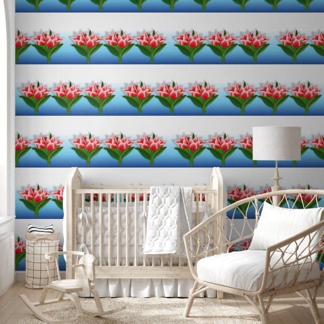 Tulpbloemen Behang (Kinderen)